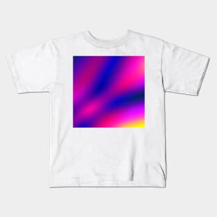 pink blue yellow abstract texture art Kids T-Shirt